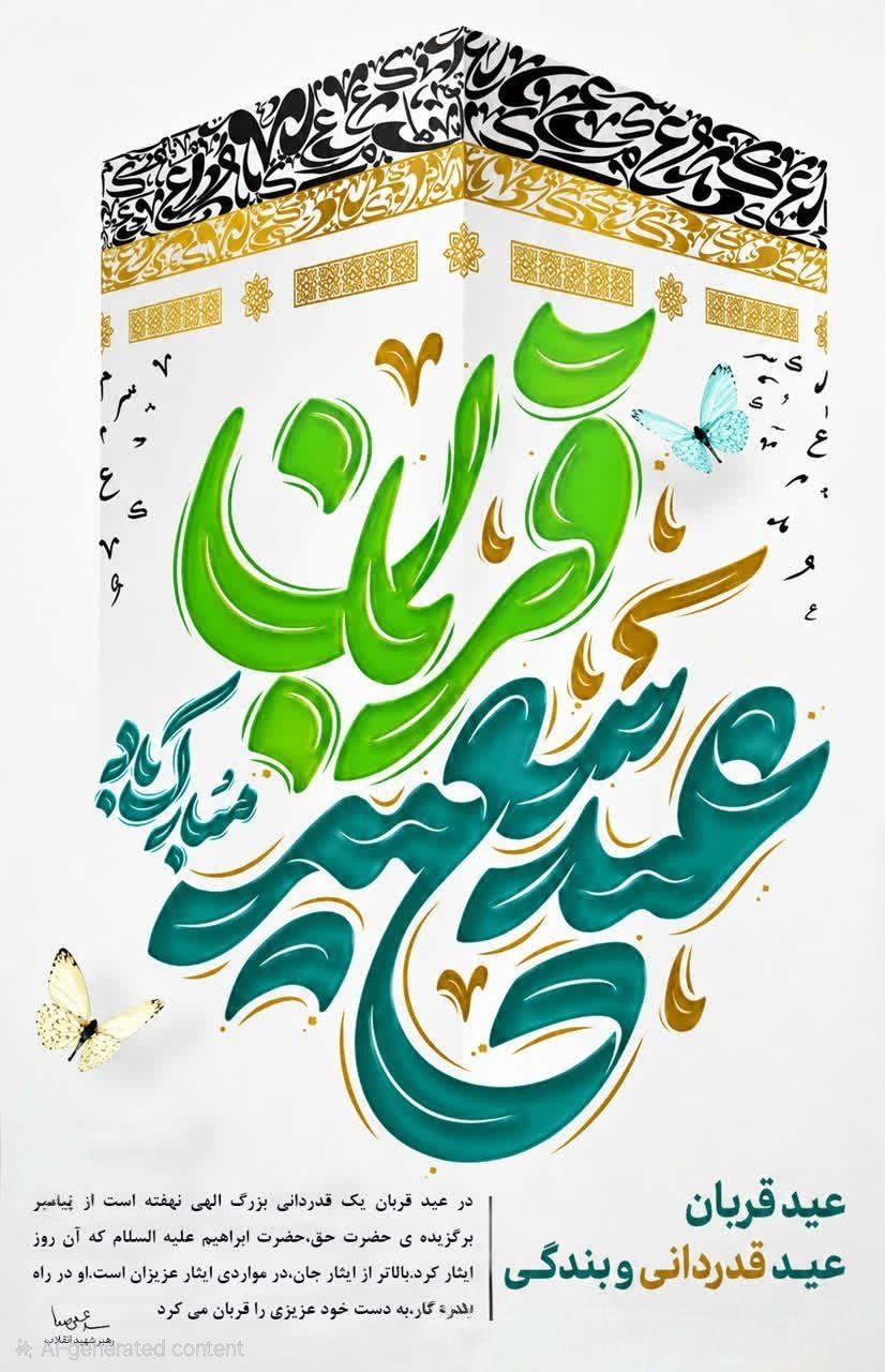 عید سعید قربان، عید بندگی، اخلاص و ایثار مبارک!